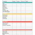 Free Budget Planner Spreadsheet Personal  Excel