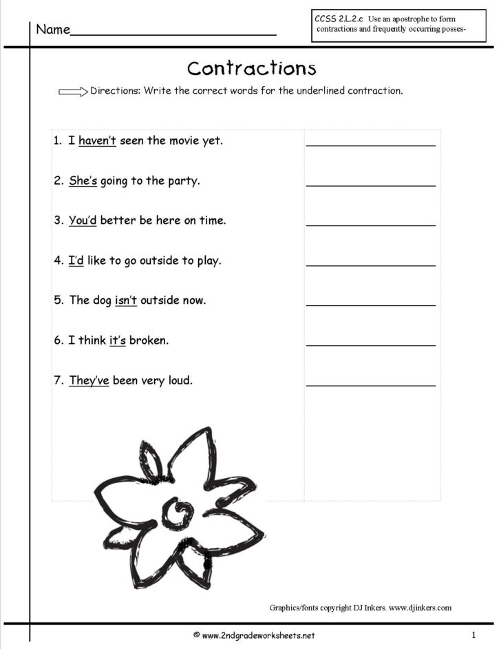 Apostrophe Worksheets With Answer Key