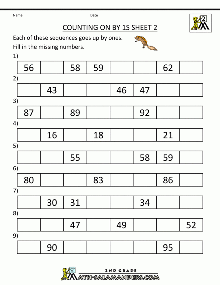 Free Counting Worksheets  Counting1S Free Counting Worksheets  Counting1S