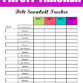 Free Debt Snowball Tracker Printable  Simply Unscripted