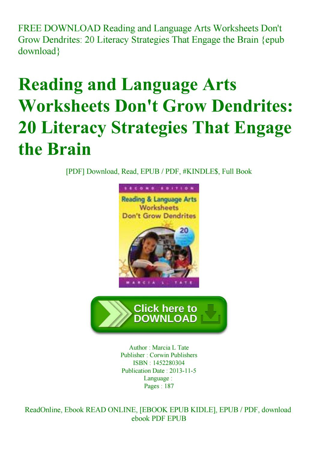 Free Download Reading And Language Arts Worksheets Don't Grow