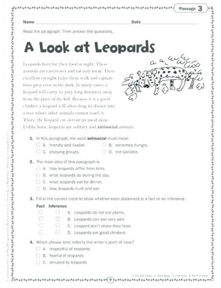 Free English Comprehension Worksheets For Grade 1 Learning — db-excel.com