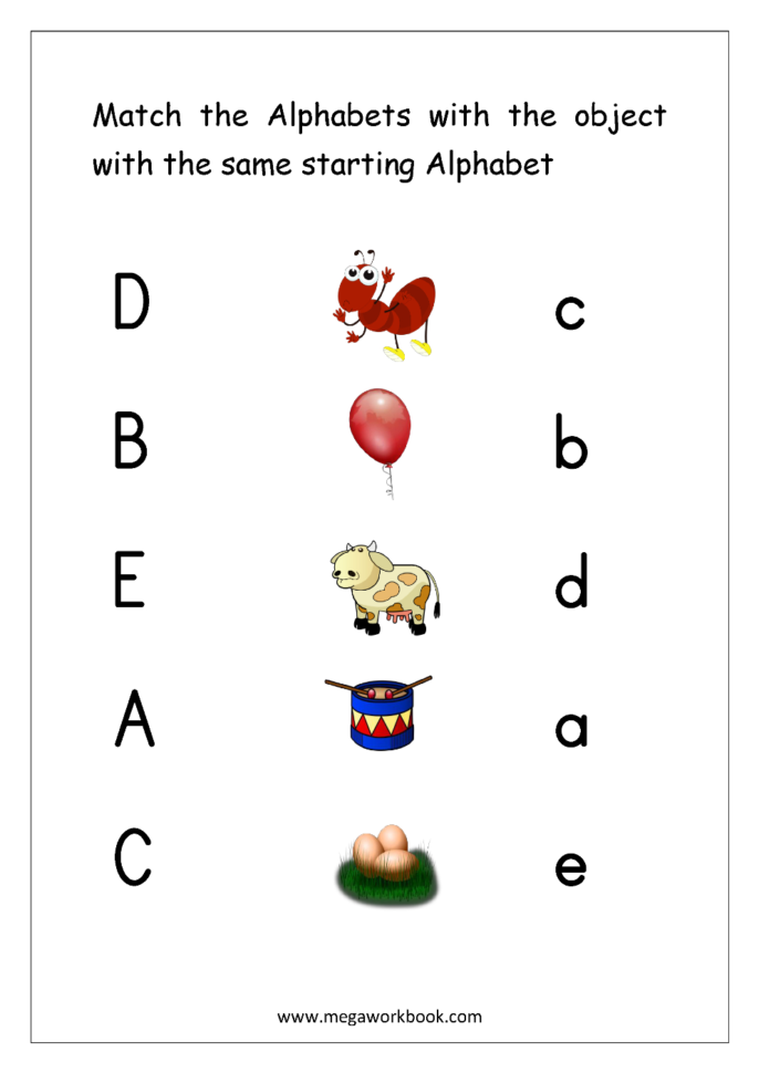 Alphabet Matching Worksheets db excel com