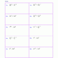 Free Exponents Worksheets