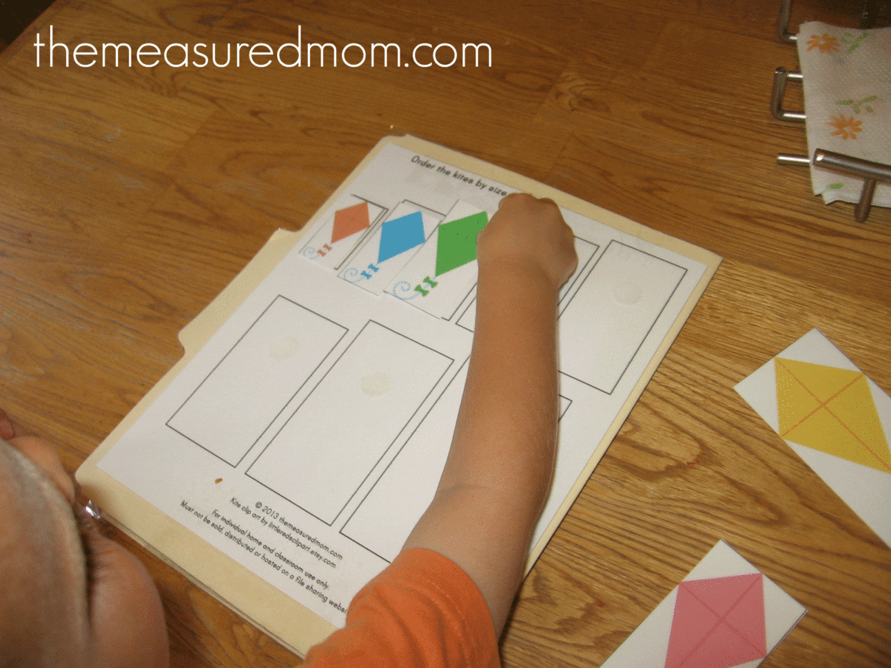 Free File Folder Game For Preschoolers Kites  The