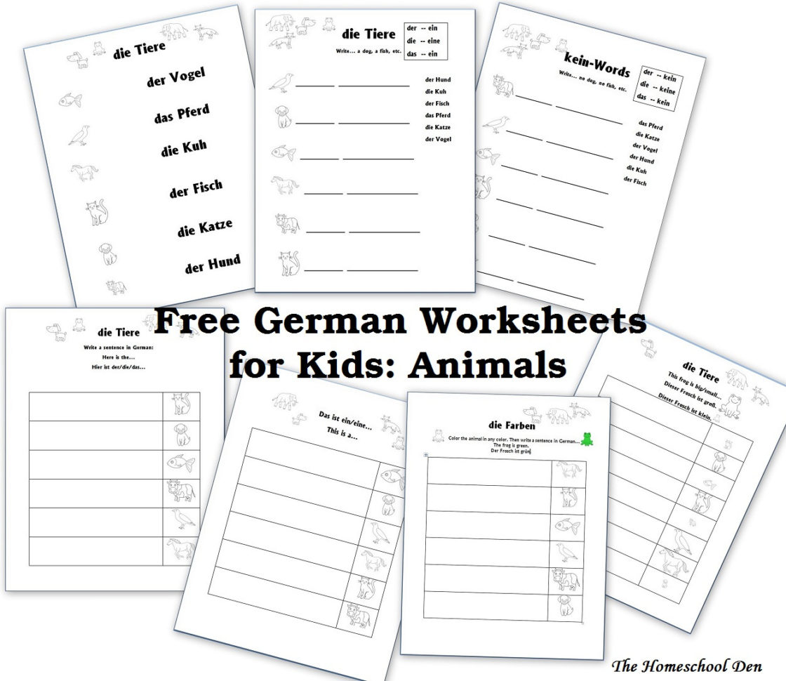 Free German Worksheets For Beginners  Homeschool