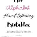 Free Hand Lettering Alphabet Practice Printables