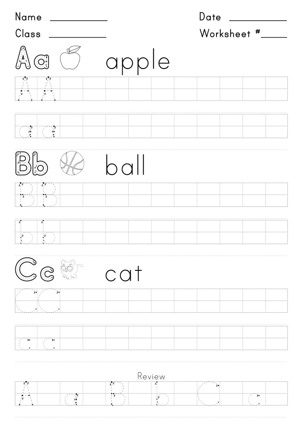 Free Handwriting Worksheets For Kids  Activity Shelter