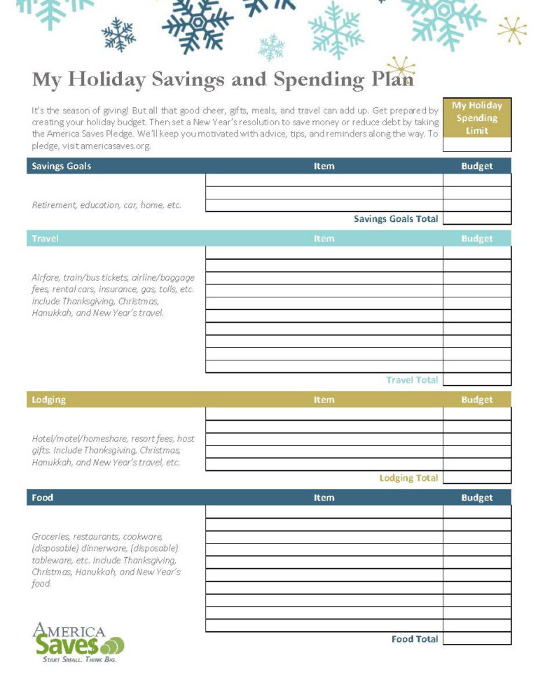 Spending Plan Worksheet — db-excel.com