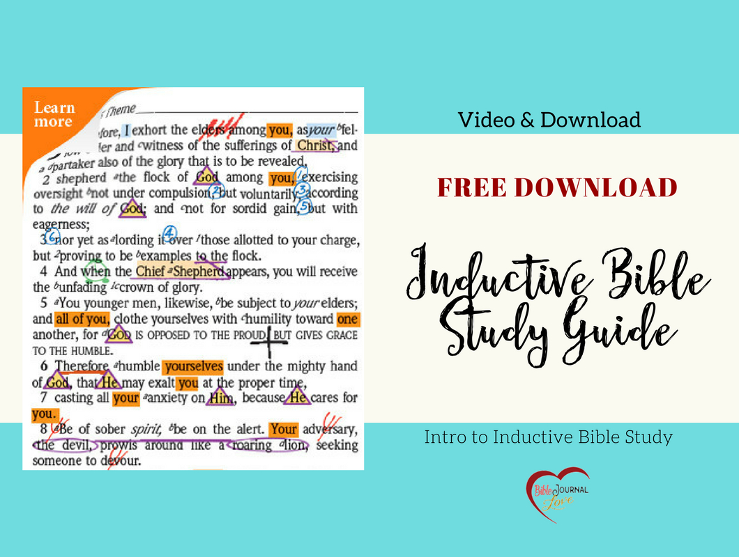 Free Inductive Bible Study Guide – Bible Journal Love