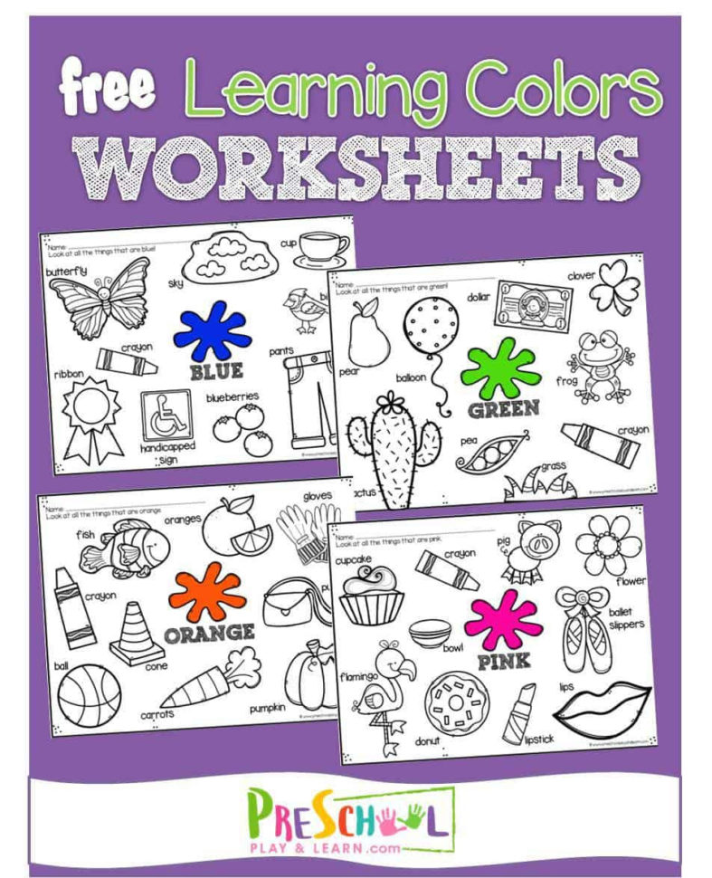 Free Learning Colors Coloring Pages  123 Homeschool 4 Me