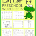 Free Letter F Preschool Worksheets Instant Download