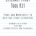 Free Literary Study Tool Kit