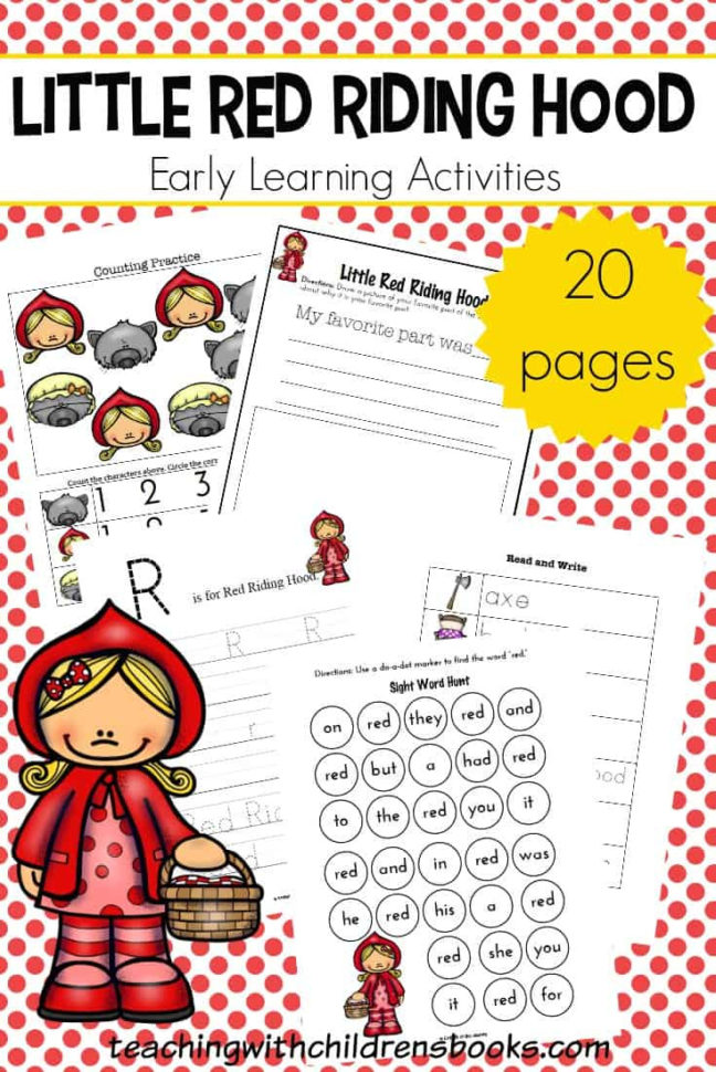 Free Little Red Riding Hood Printables And Activities