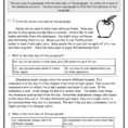 Free Main Idea Worksheets   And Forms