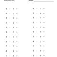 Free Math Printable Worksheets Simple Math Worksheets