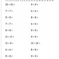 Free Math Worksheets 8Th Grade Multiplication Ta