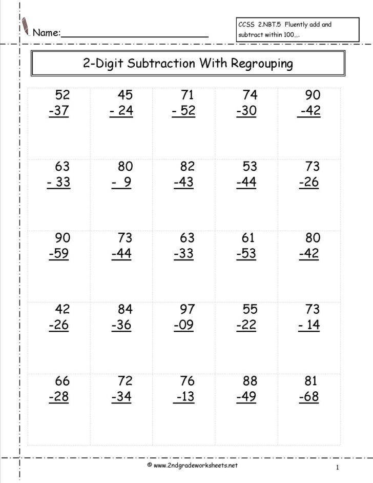 Addition And Subtraction Worksheets For Grade 1