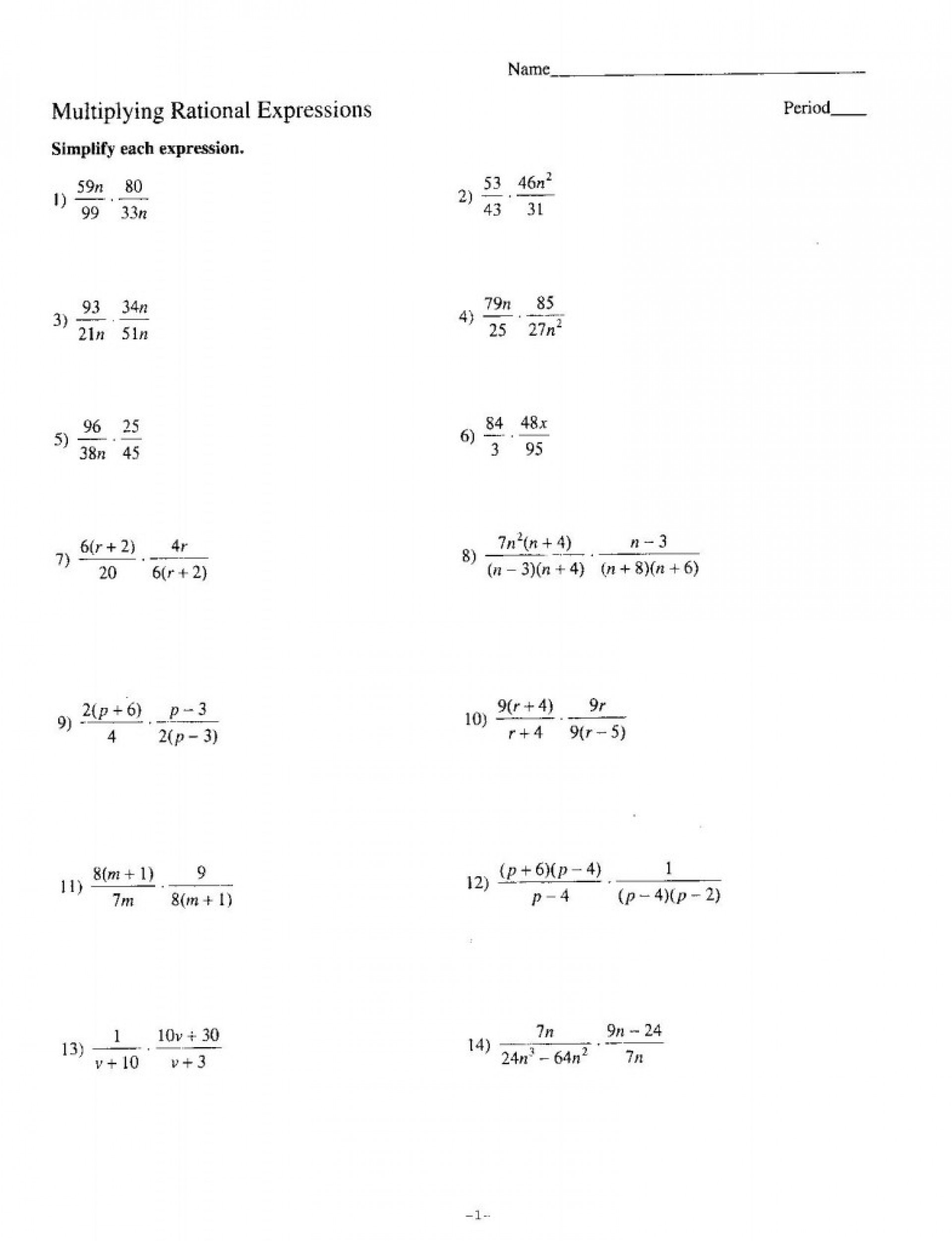 Free Math Worksheets For 6Th Grade Algebra Printable Pre