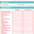 Free Monthly Budget Spreadsheet Worksheet Pdf Printables