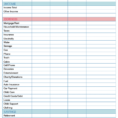 Free Monthly Budget Worksheet Spreadsheet Printable Personal