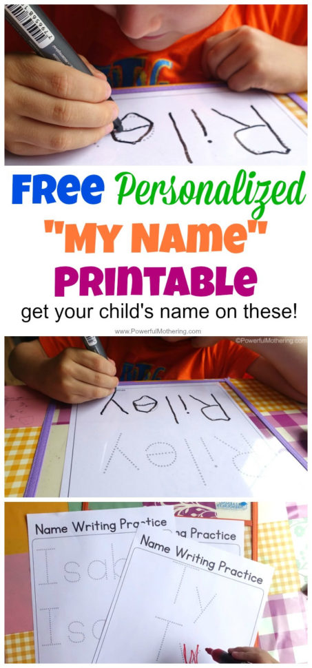 Free Name Tracing Worksheet Printable  Font Choices