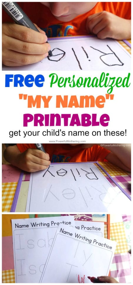 Free Name Tracing Worksheet Printable  Font Choices