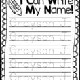 Free Name Tracing Worksheets For Preschool To Printable To