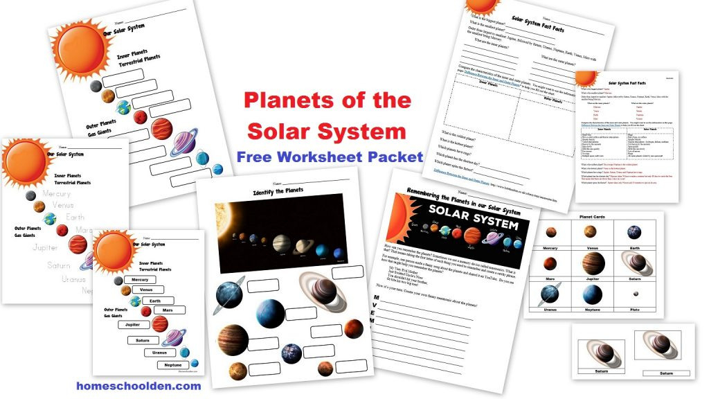 Free Planets Of The Solar System Worksheets  Homeschool