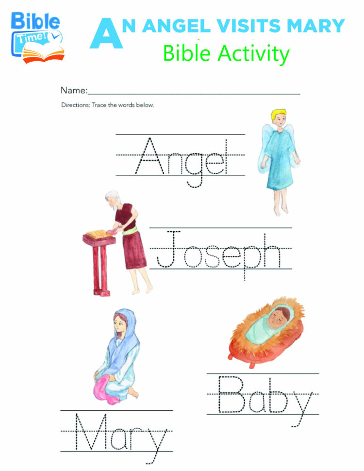 Free Preschool Bible Activities Kids Printable Children Childrens