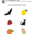 Free Preschool Color Learning Worksheet