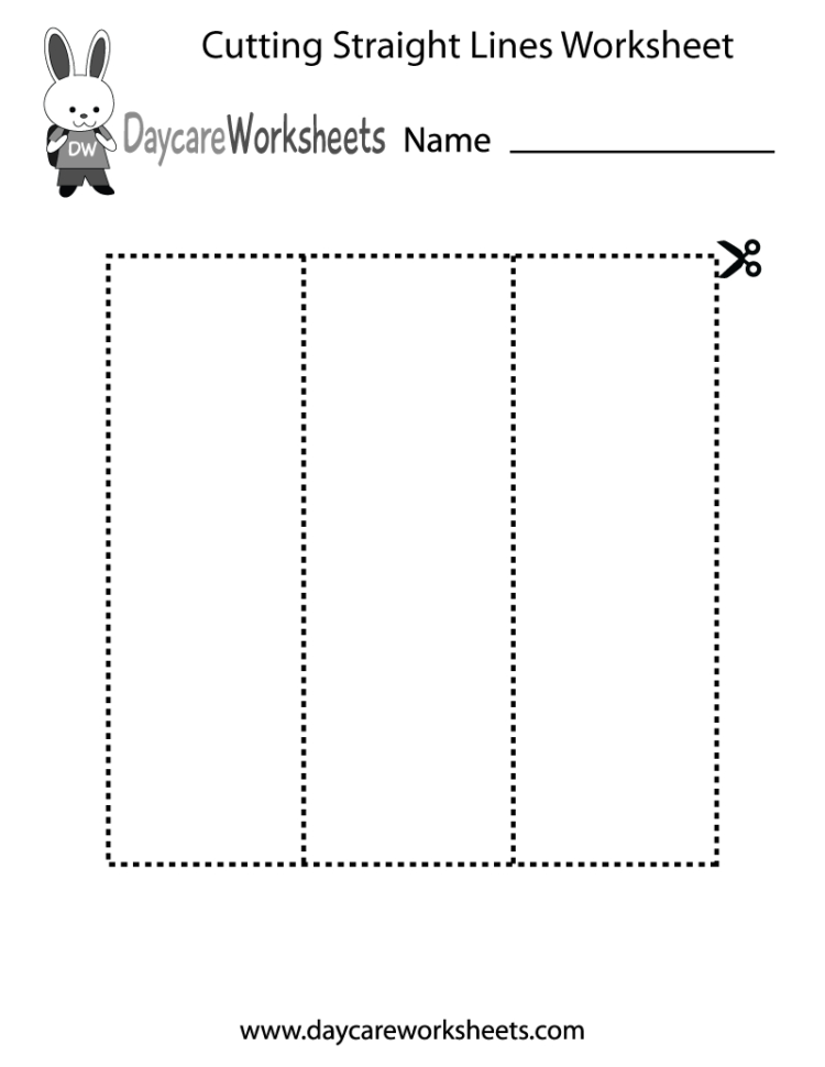 Free Preschool Cutting Straight Lines Worksheet — db-excel.com