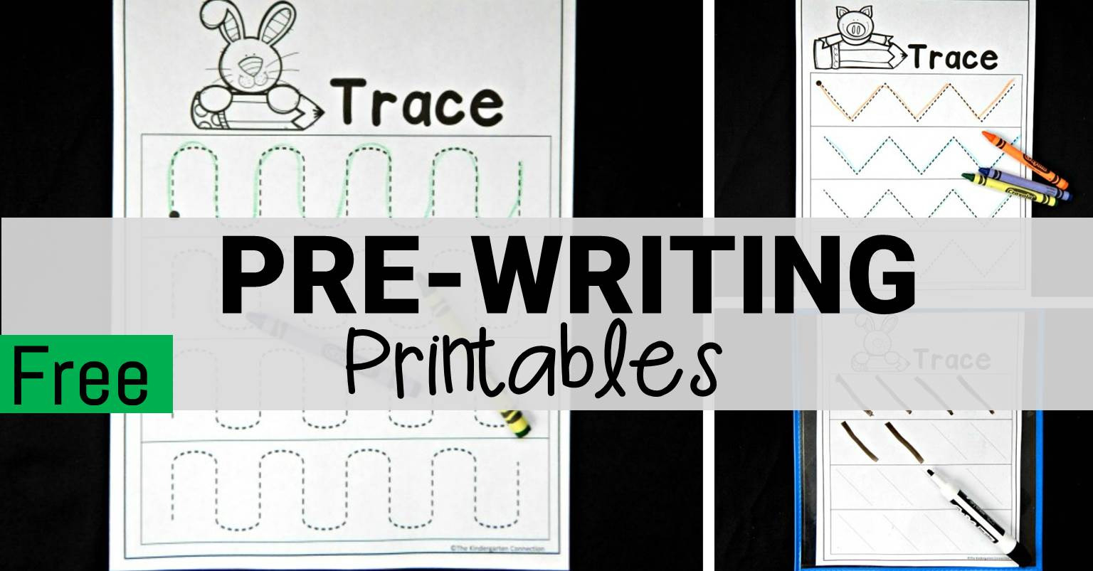 Free Prewriting Worksheets  The Kindergarten Connection
