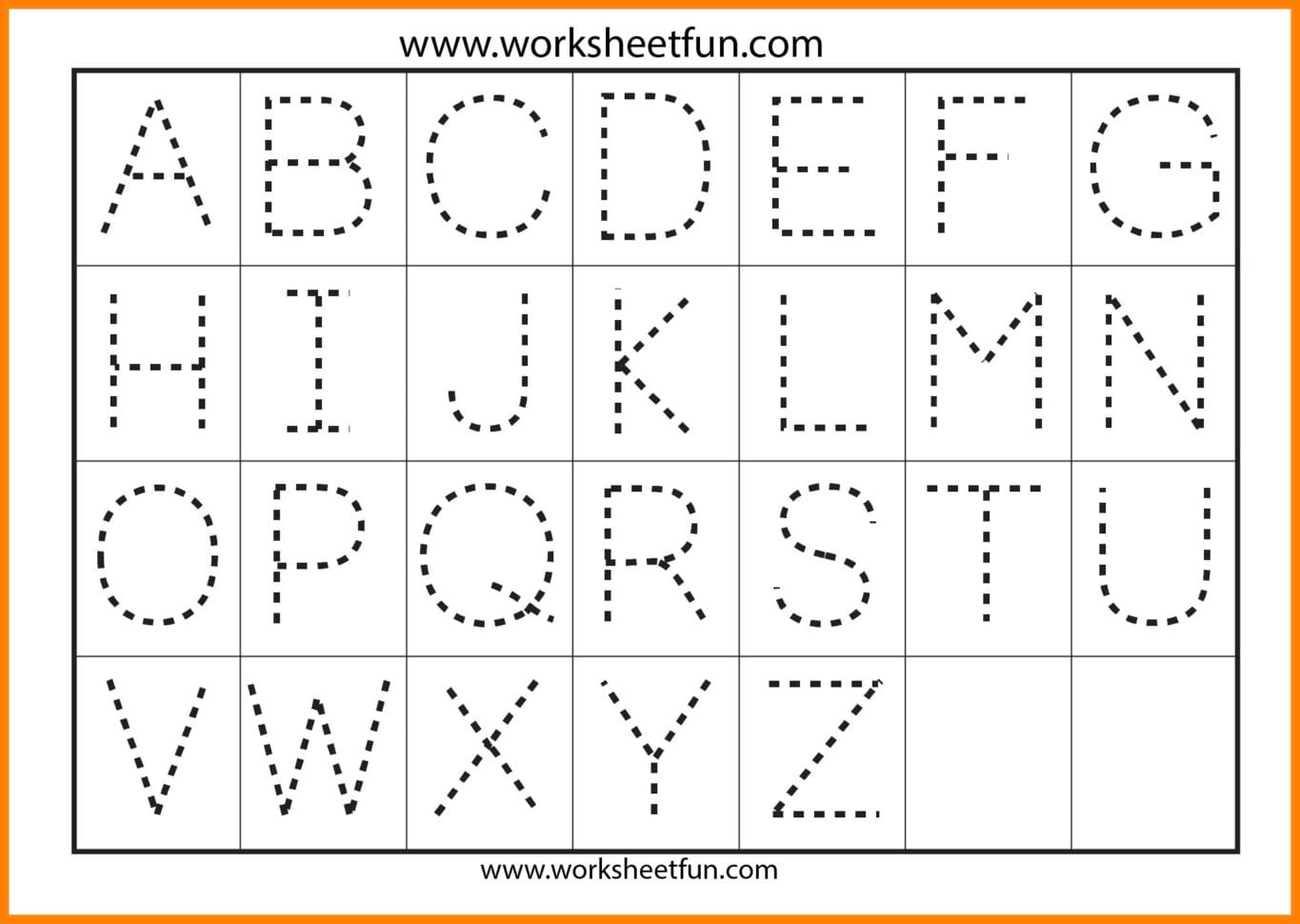Free Print Preschool Worksheets Tracing Letters J