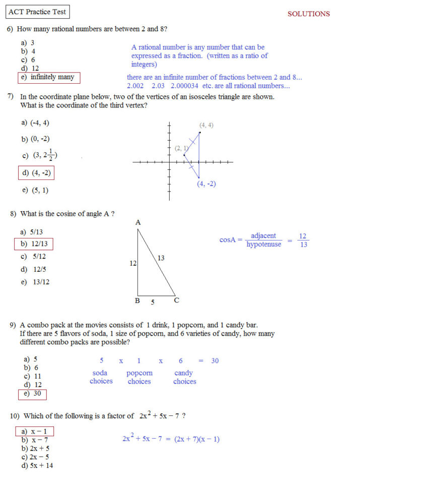 Free Printable Act Science Practice Test – Orek