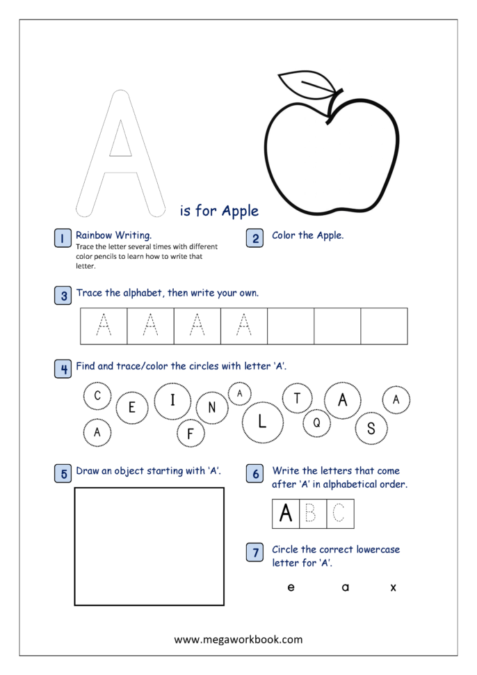 Free Printable Alphabet Recognition Worksheets For Capital