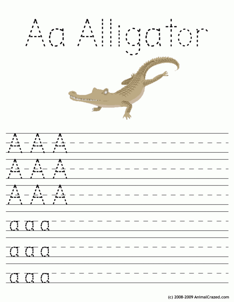Free Printable Alphabet Worksheets Letters Aa Through Ee  Animal Jr