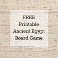 Free Printable Ancient Egypt Board Game » Homeschool Gameschool