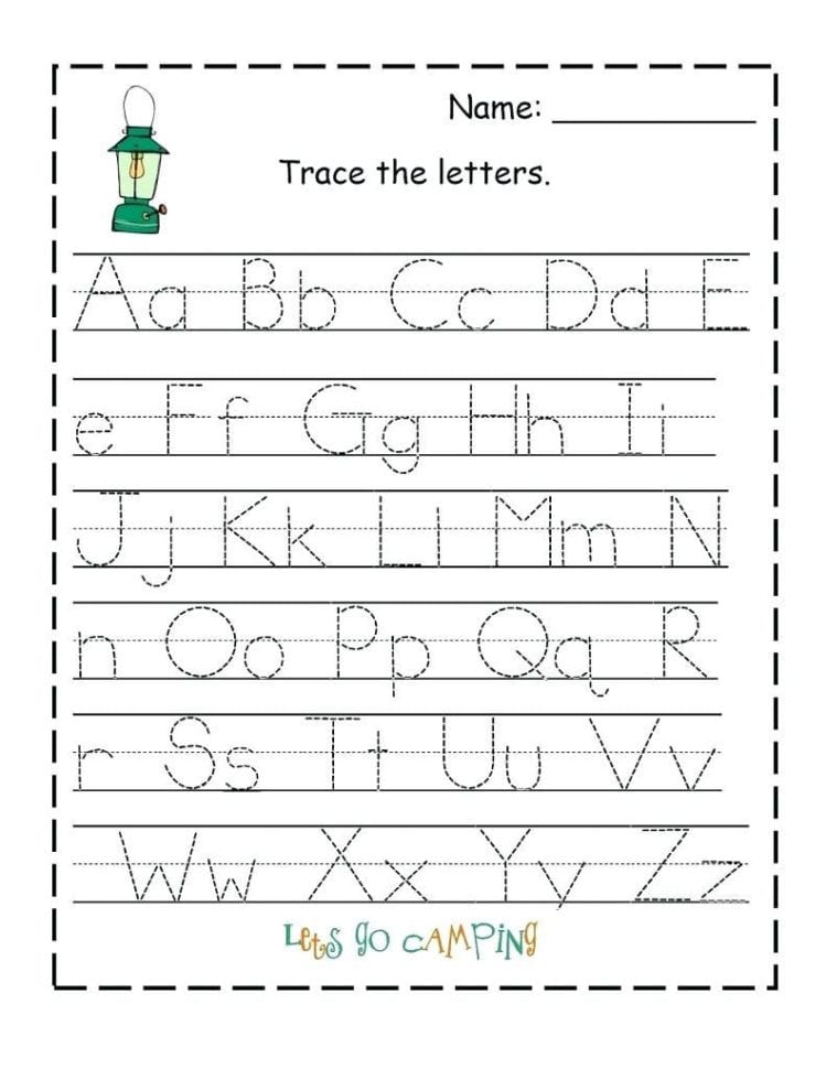 Free Printable Capital Letters Tracing Letter Worksheets Not