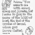 Free Printable Coloring Pages David And Goliath  Coloring Home