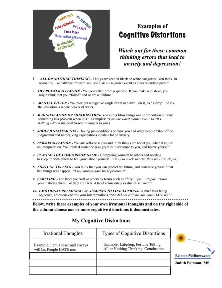 Free Printable Coping Skills Worksheets For Adults 87 db excel com