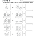Free Printable Easy Addition Worksheet For Kindergarten