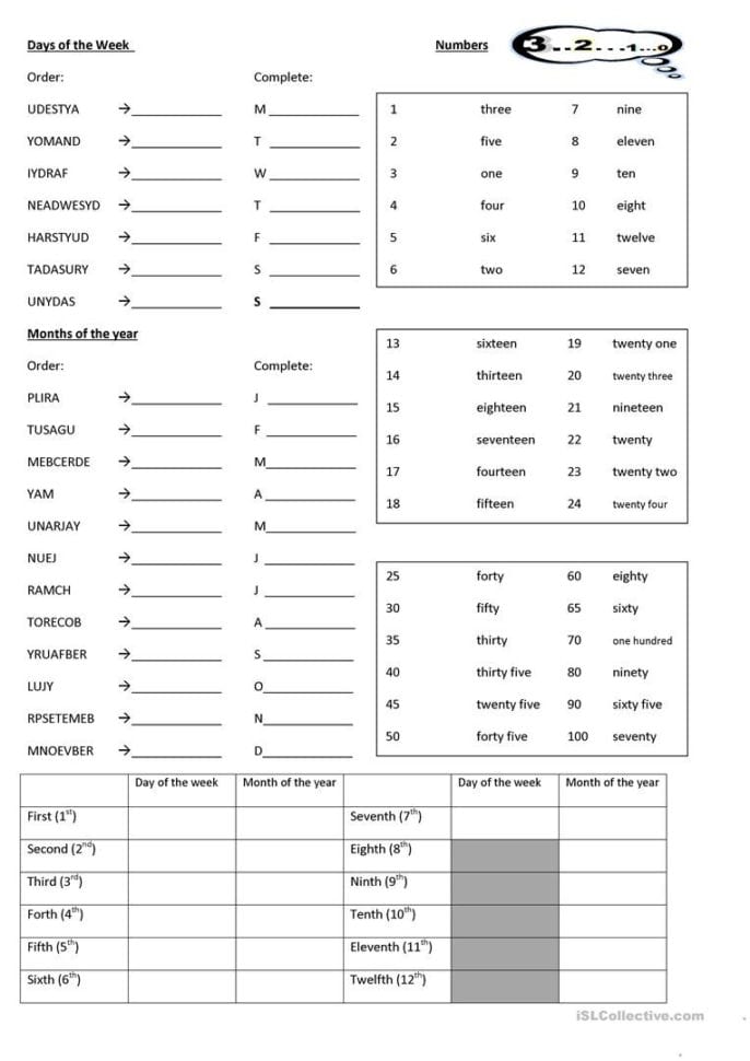 Free Printable Esl Worksheets  Free Printable Download