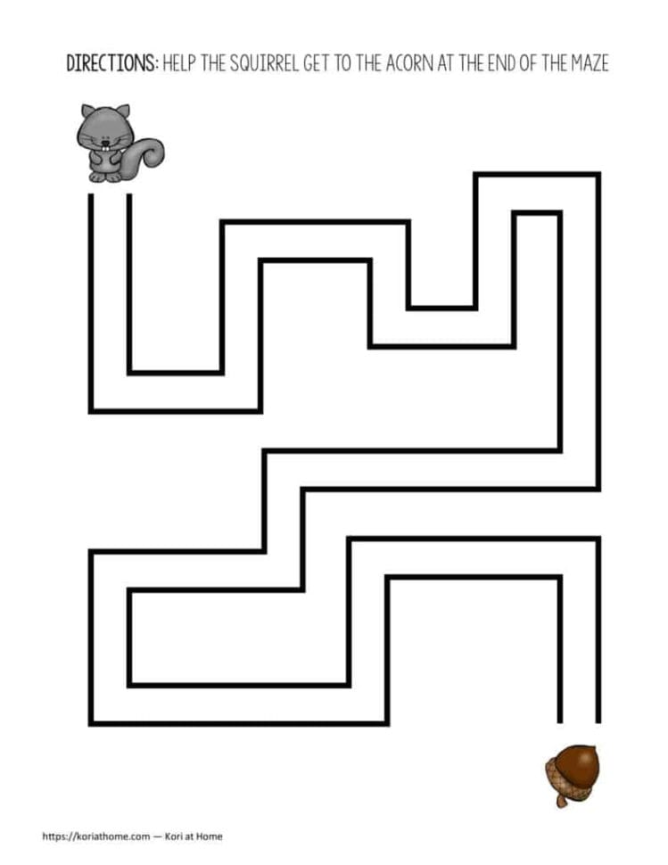 Free Printable Fall Themed Fine Motor Worksheets For Autism