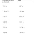 Free Printable Fractions And Decimals Worksheet For Seventh