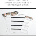 Free Printable Inductive Bible Study Worksheets  Companion