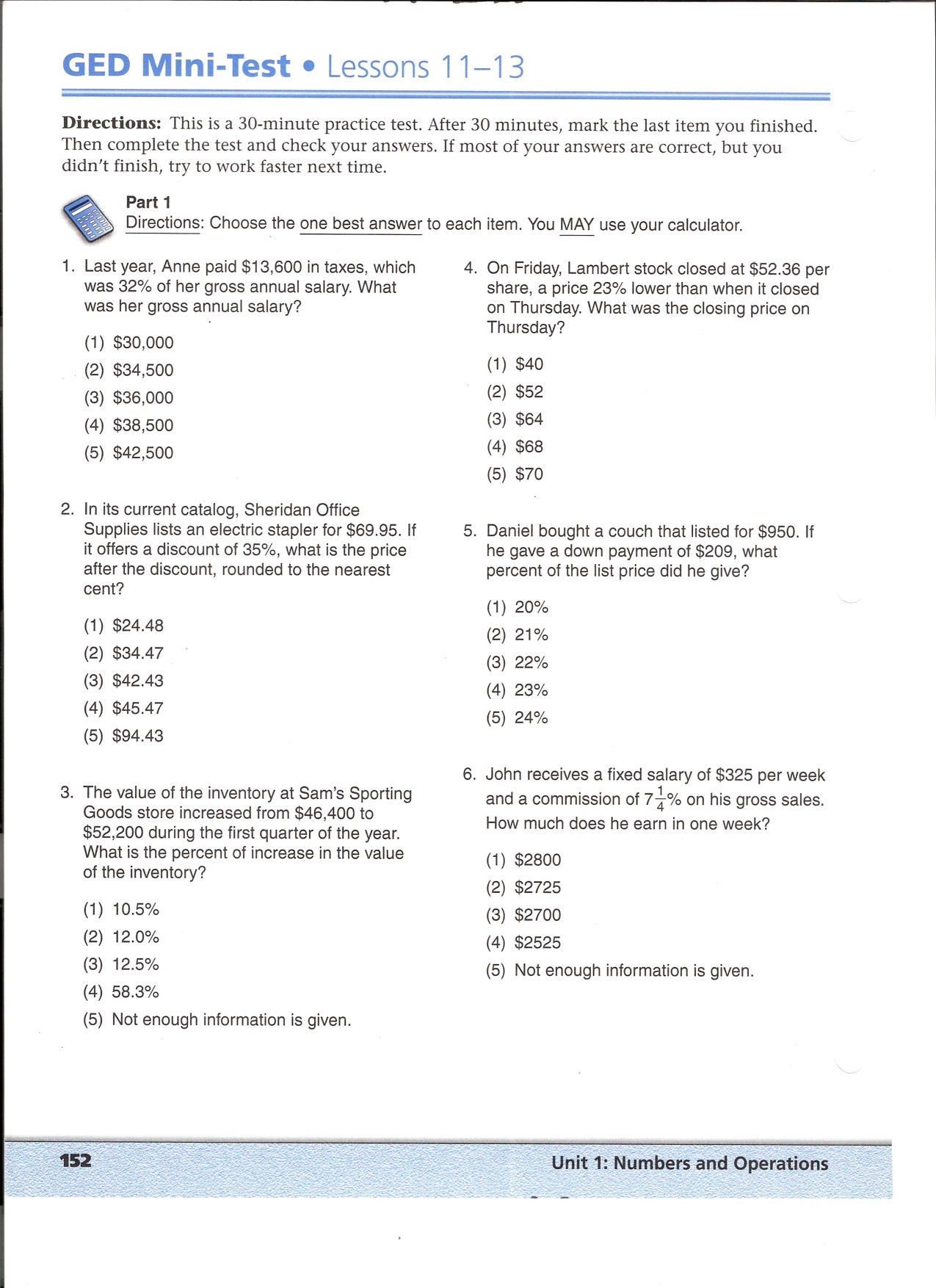 Free Printable Itbs Practice Worksheets Grade 1