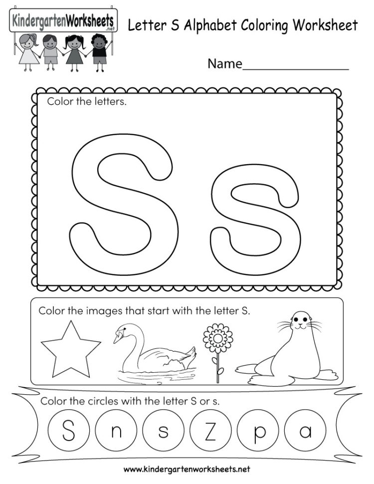 Free Printable Letter Coloring Worksheet For Kindergarten