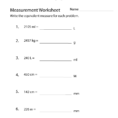 Free Printable Measurement Conversion Worksheet