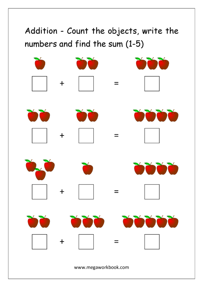 Free Printable Number Addition Worksheets 110 For